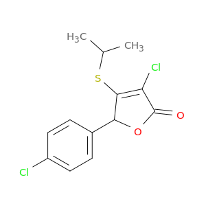 2(5H)-Furanone, 3-chloro-5-(4-chlorophenyl)-4-[(1-methylethyl)thio]-