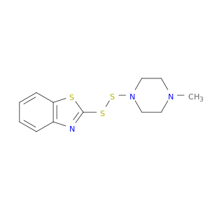 Benzothiazole, 2-[(4-methyl-1-piperazinyl)dithio]-