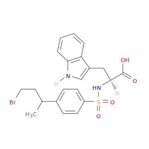 L-Tryptophan, N-[[4-(3-bromo-1-methylpropyl)phenyl]sulfonyl]-