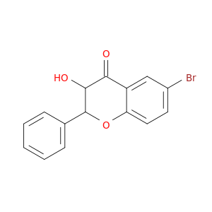 4H-1-Benzopyran-4-one, 6-bromo-2,3-dihydro-3-hydroxy-2-phenyl-