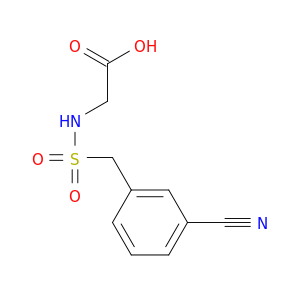 2-[(3-Cyanophenyl)methanesulfonamido]acetic Acid
