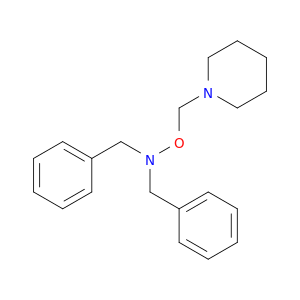 Benzenemethanamine, N-(phenylmethyl)-N-(1-piperidinylmethoxy)-