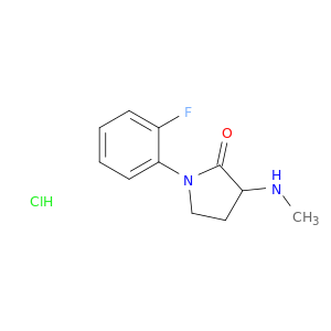 1-(2-fluorophenyl)-3-(methylamino)pyrrolidin-2-one hydrochloride