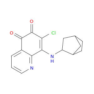 5,6-Quinolinedione,8-(bicyclo[2.2.1]hept-2-ylamino)-7-chloro-