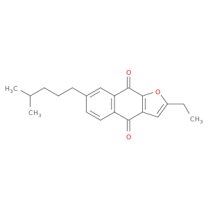 Naphtho[2,3-b]furan-4,9-dione, 2-ethyl-7-(4-methylpentyl)-