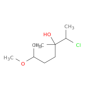 3-Heptanol, 2-chloro-6-methoxy-3-methyl-