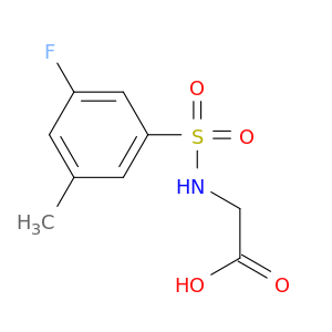 甘氨酸,N-[(3-氟-5-甲基苯基)磺酰基]-