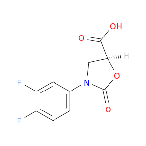 5-Oxazolidinecarboxylic acid, 3-(3,4-difluorophenyl)-2-oxo-, (5S)-