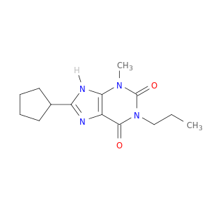 1H-Purine-2,6-dione, 8-cyclopentyl-3,7-dihydro-3-methyl-1-propyl-