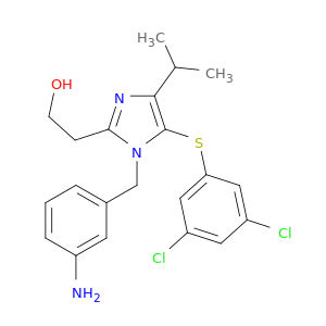 1H-Imidazole-2-ethanol,1-[(3-aminophenyl)methyl]-5-[(3,5-dichlorophenyl)thio]-4-(1-methylethyl)-