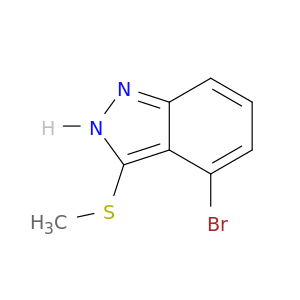 4-Bromo-3-(methylthio)-1H-indazole