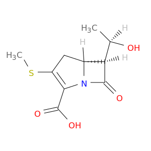 1-Azabicyclo[3.2.0]hept-2-ene-2-carboxylicacid, 6-[(1R)-1-hydroxyethyl]-3-(methylthio)-7-oxo-, (5R,6S)-