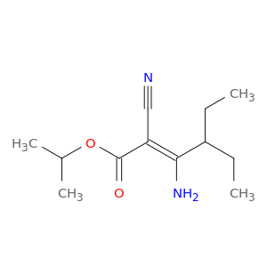 2-Hexenoic acid, 3-amino-2-cyano-4-ethyl-, 1-methylethyl ester, (2Z)-