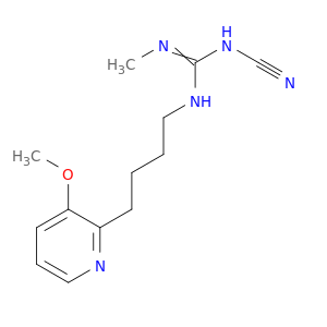 Guanidine, N-cyano-N'-[4-(3-methoxy-2-pyridinyl)butyl]-N''-methyl-