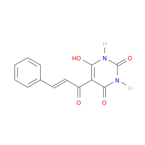 2,4,6(1H,3H,5H)-Pyrimidinetrione, 5-(1-oxo-3-phenyl-2-propenyl)-