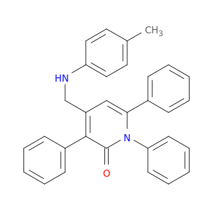 2(1H)-Pyridinone, 4-[[(4-methylphenyl)amino]methyl]-1,3,6-triphenyl-