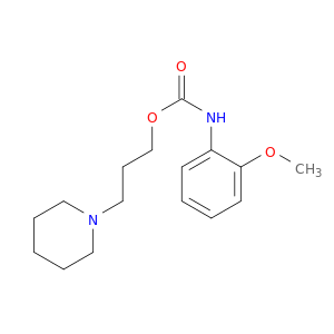Carbamic acid, (2-methoxyphenyl)-, 3-(1-piperidinyl)propyl ester