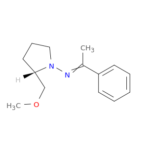 1-Pyrrolidinamine, 2-(methoxymethyl)-N-(1-phenylethylidene)-, (S)-
