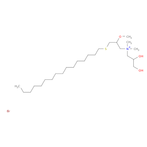 1-PROPANAMINIUM, N-(2,3-DIHYDROXYPROPYL)-3-(HEXADECYLTHIO)-2-METHOXY-N,N-DIMETHYL-, BROMIDE
