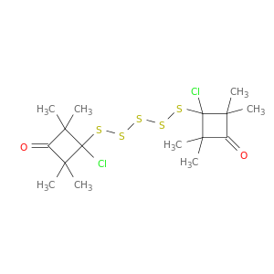 Cyclobutanone, 3,3'-pentathiobis[3-chloro-2,2,4,4-tetramethyl-
