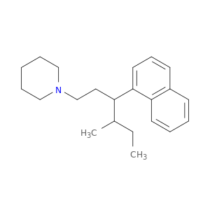 Piperidine,1-[4-methyl-3-(1-naphthalenyl)hexyl]-