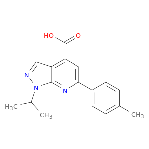 6-(4-Methylphenyl)-1-(propan-2-yl)-1H-pyrazolo[3,4-b]pyridine-4-carboxylic Acid