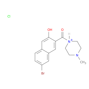 甲烷酮,(7-溴-3-羟基-2-萘基)(4-甲基-1-哌嗪基)-,盐酸盐(1：1)