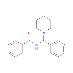 Benzamide, N-(phenyl-1-piperidinylmethyl)-