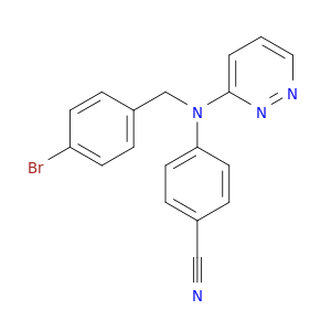 Benzonitrile, 4-[[(4-bromophenyl)methyl]-3-pyridazinylamino]-