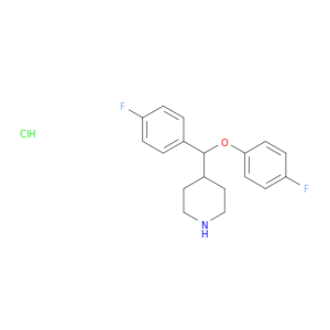 Piperidine, 4-[(4-fluorophenoxy)(4-fluorophenyl)methyl]-, hydrochloride