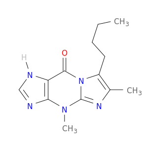 9H-Imidazo[1,2-a]purin-9-one, 7-butyl-1,4-dihydro-4,6-dimethyl-