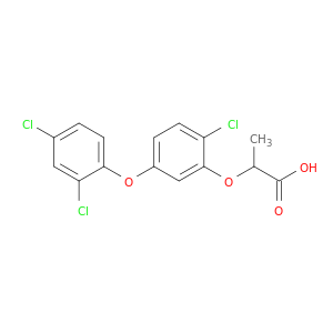Propanoic acid, 2-[2-chloro-5-(2,4-dichlorophenoxy)phenoxy]-