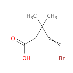 Cyclopropanecarboxylic acid, 3-(bromomethylene)-2,2-dimethyl-