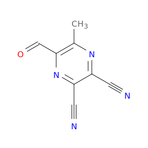 2,3-Pyrazinedicarbonitrile, 5-formyl-6-methyl-