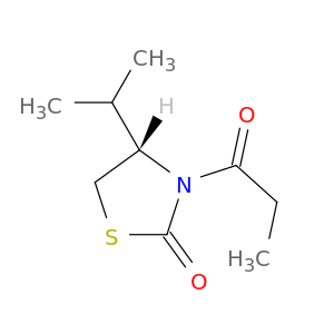 2-Thiazolidinone, 4-(1-methylethyl)-3-(1-oxopropyl)-, (S)-