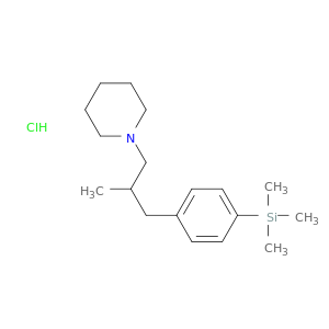 Piperidine, 1-[2-methyl-3-[4-(trimethylsilyl)phenyl]propyl]-, hydrochloride