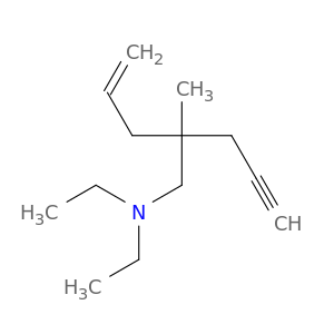 4-Penten-1-amine, N,N-diethyl-2-methyl-2-(2-propynyl)-