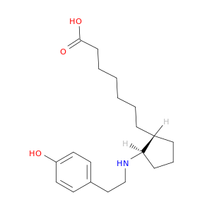 环戊烷庚酸,2-[2-(4-羟基苯基)乙基]氨基]-,反式