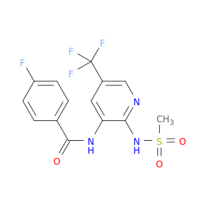 Benzamide,4-fluoro-N-[2-[(methylsulfonyl)amino]-5-(trifluoromethyl)-3-pyridinyl]-