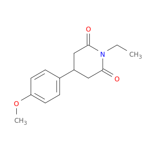 2,6-Piperidinedione, 1-ethyl-4-(4-methoxyphenyl)-