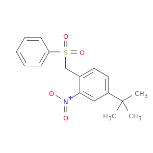 Benzene, 4-(1,1-dimethylethyl)-2-nitro-1-[(phenylsulfonyl)methyl]-