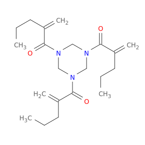 1,3,5-Triazine, hexahydro-1,3,5-tris(2-methylene-1-oxopentyl)-