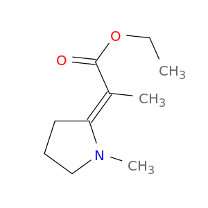 Propanoic acid, 2-(1-methyl-2-pyrrolidinylidene)-, ethyl ester, (E)-