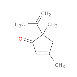 2-Cyclopenten-1-one, 3,5-dimethyl-5-(1-methylethenyl)-