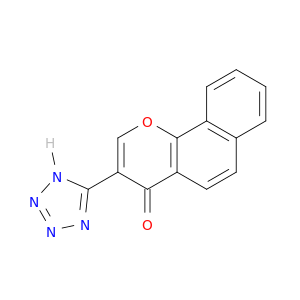 4H-Naphtho[1,2-b]pyran-4-one, 3-(1H-tetrazol-5-yl)-