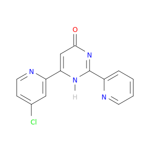 4(1H)-Pyrimidinone, 6-(4-chloro-2-pyridinyl)-2-(2-pyridinyl)-