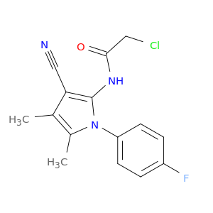 2-Chloro-N-(3-cyano-1-(4-fluorophenyl)-4,5-dimethyl-1H-pyrrol-2-yl)acetamide