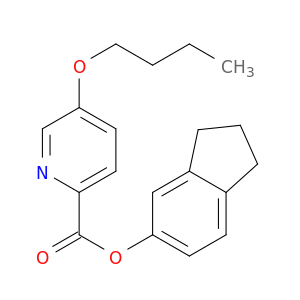 2-Pyridinecarboxylicacid, 5-butoxy-, 2,3-dihydro-1H-inden-5-yl ester