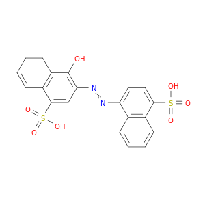 4-羟基-3-[2-(4-磺酰-1-萘基)二亚苯基]-1-萘磺酸