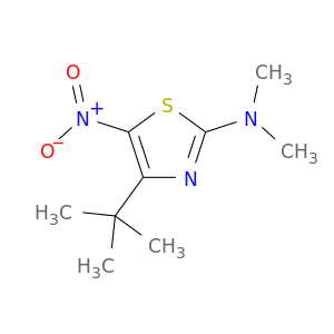 2-Thiazolamine, 4-(1,1-dimethylethyl)-N,N-dimethyl-5-nitro-